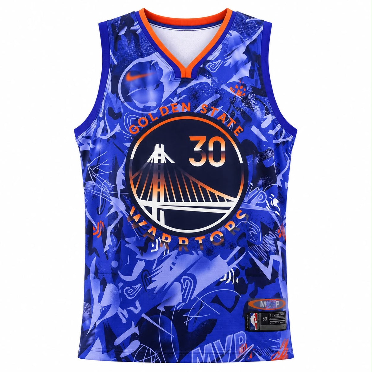 Stephan Curry #30 Golden State Warriors MVP Basketball Jersey