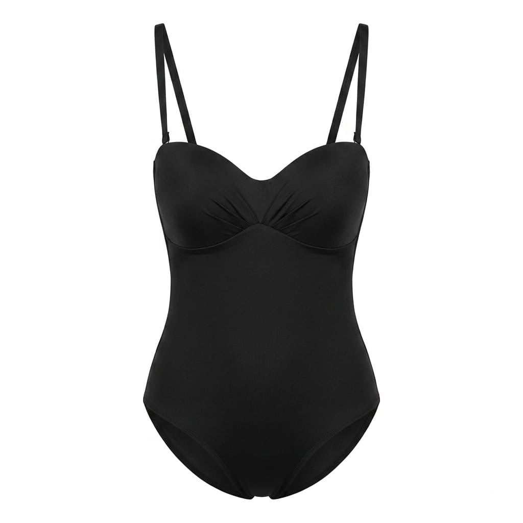 Women Black 1 Piece Swimwear