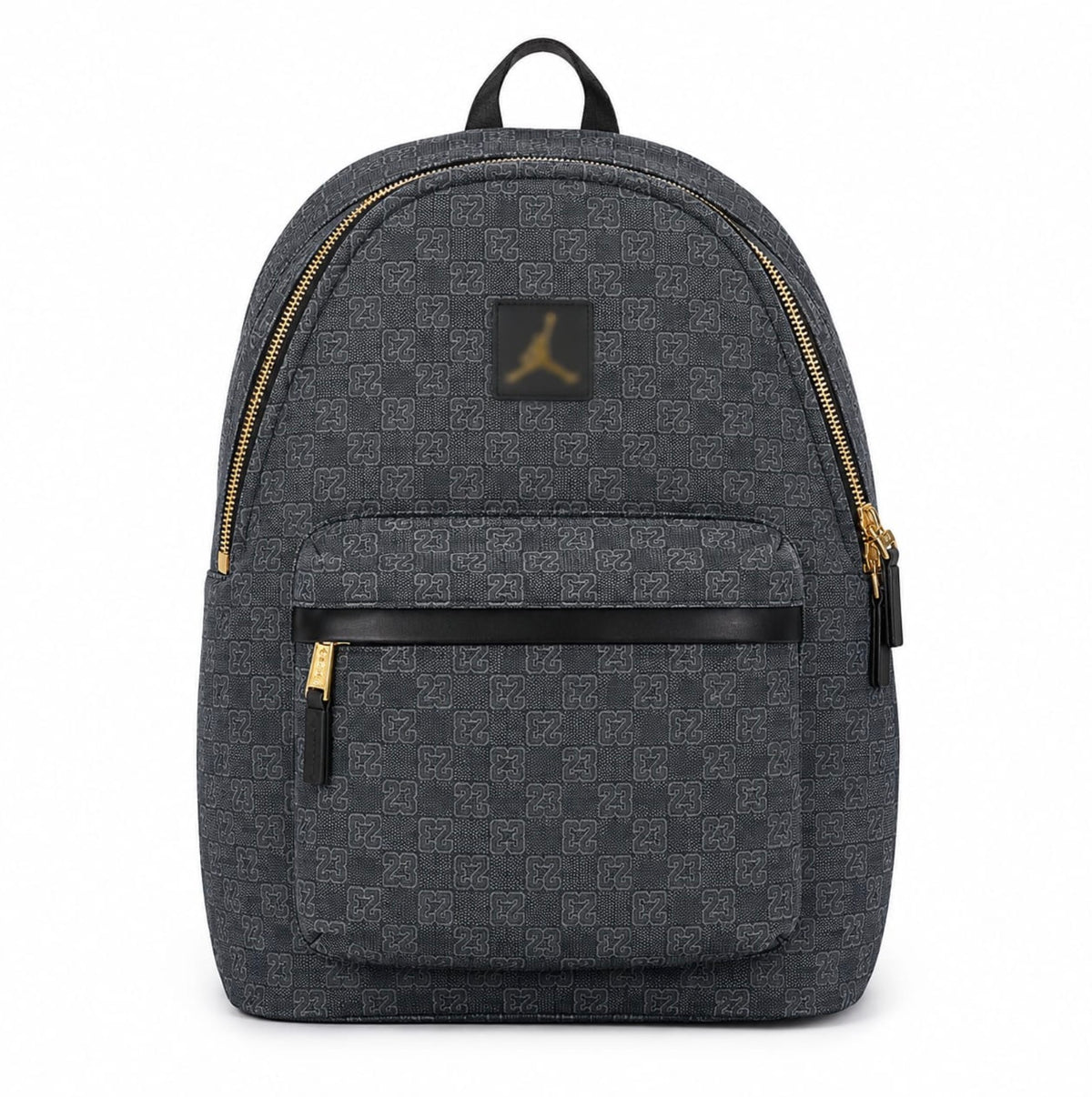 Monogram Denim Casual Backpack | 21L Everyday School & Travel Bag