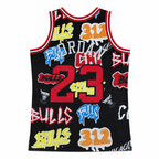 Michael Jordan #23 Chicago Bulls Graffiti Edition Basketball Jersey