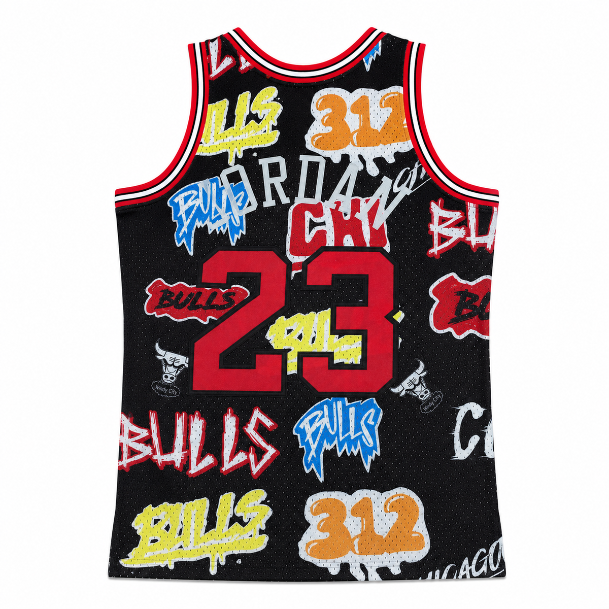 Michael Jordan #23 Chicago Bulls Graffiti Edition Basketball Jersey