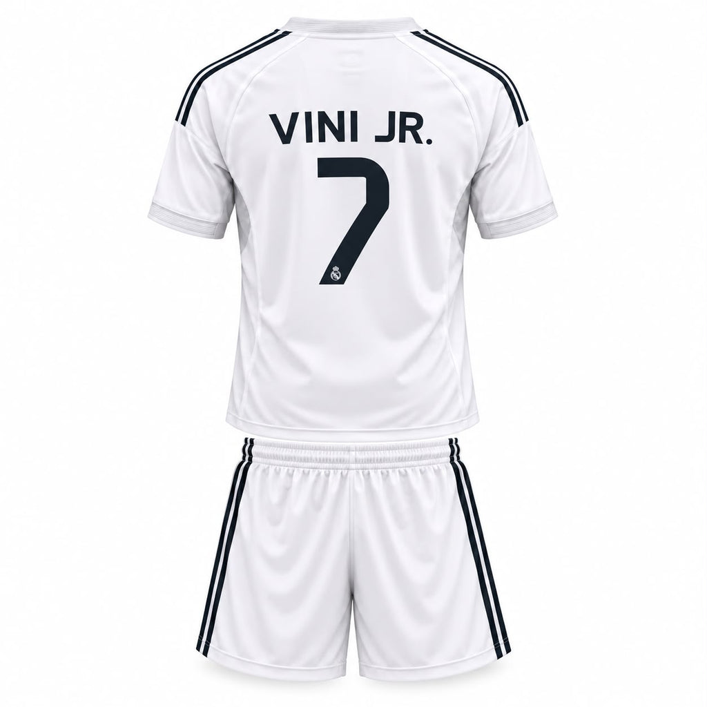 Vini JR Real Madrid Home Kit ( Jersey & Short) Set