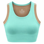 KORE Laser -Cut Cropped Tank Top Sports Bra