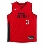Miami Heat Dwyane Wade #3 Heat Culture Basketball Jersey