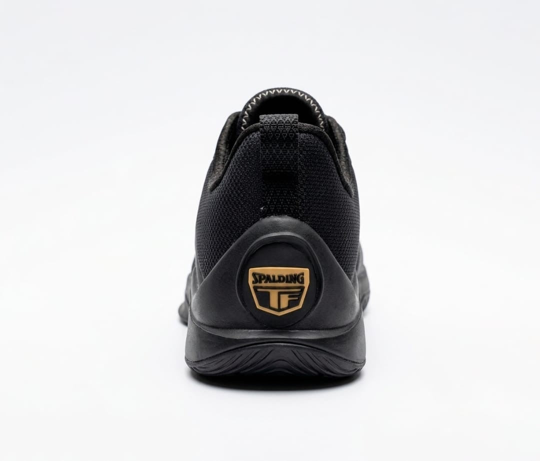 Spalding TF Series Men’s Performance Basketball Shoes – Stealth Black & Gold