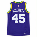 Utah Jazz Donovan Mitchell #45 Basketball Jersey
