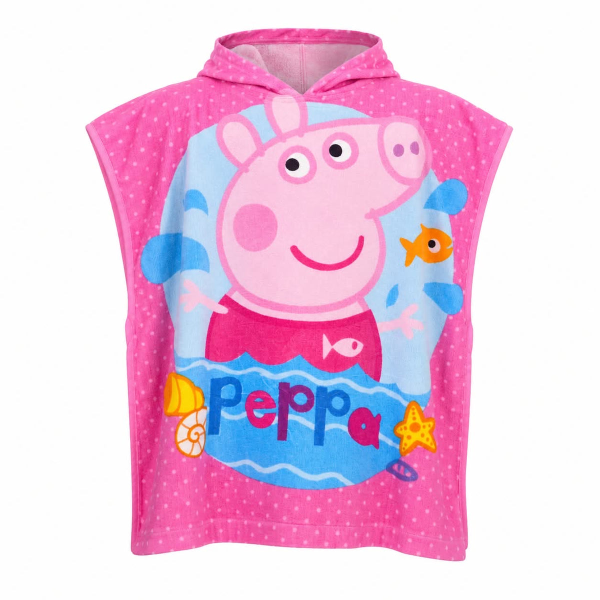 Kids Hooded Poncho Towel Wearable Bath & Swimming Towel
