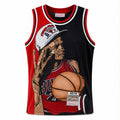 Michael Jordan #23 Chicago Bulls Cartoon Graphic Basketball Jersey