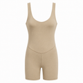KORE WomenSeamless Scoop Neck Unitard Romper Shorts