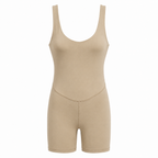KORE WomenSeamless Scoop Neck Unitard Romper Shorts