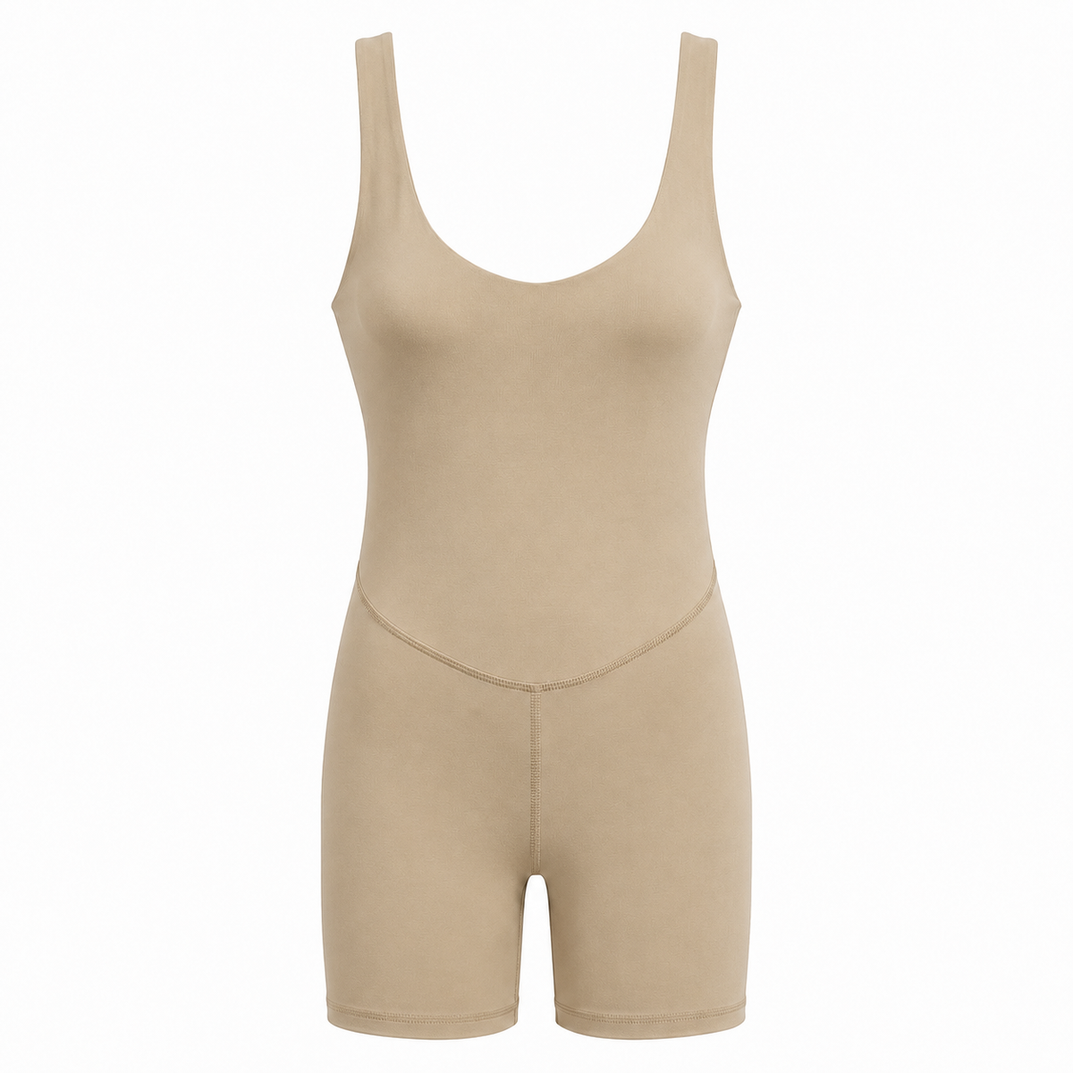 KORE WomenSeamless Scoop Neck Unitard Romper Shorts