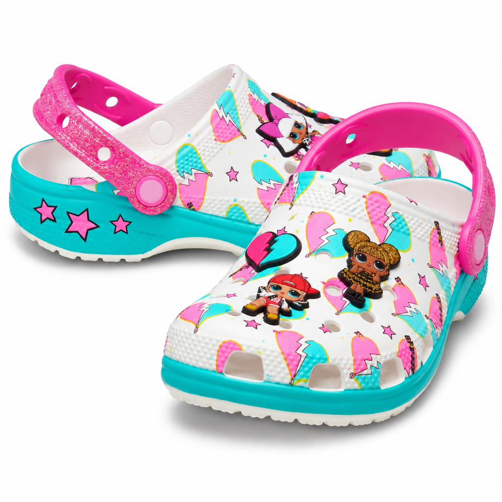 Girls Graphic Clogs