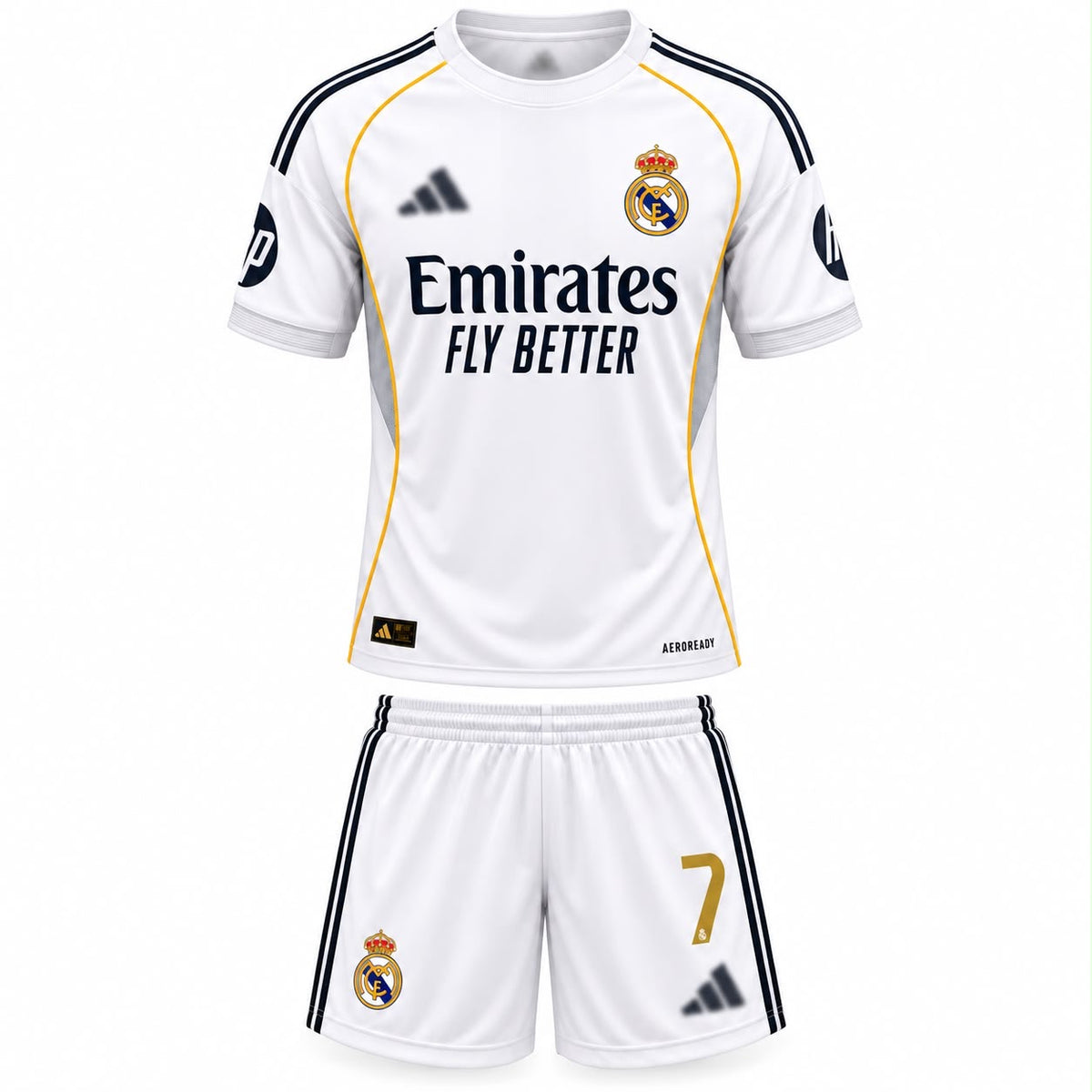 Vini JR Real Madrid Home Kit ( Jersey & Short) Set