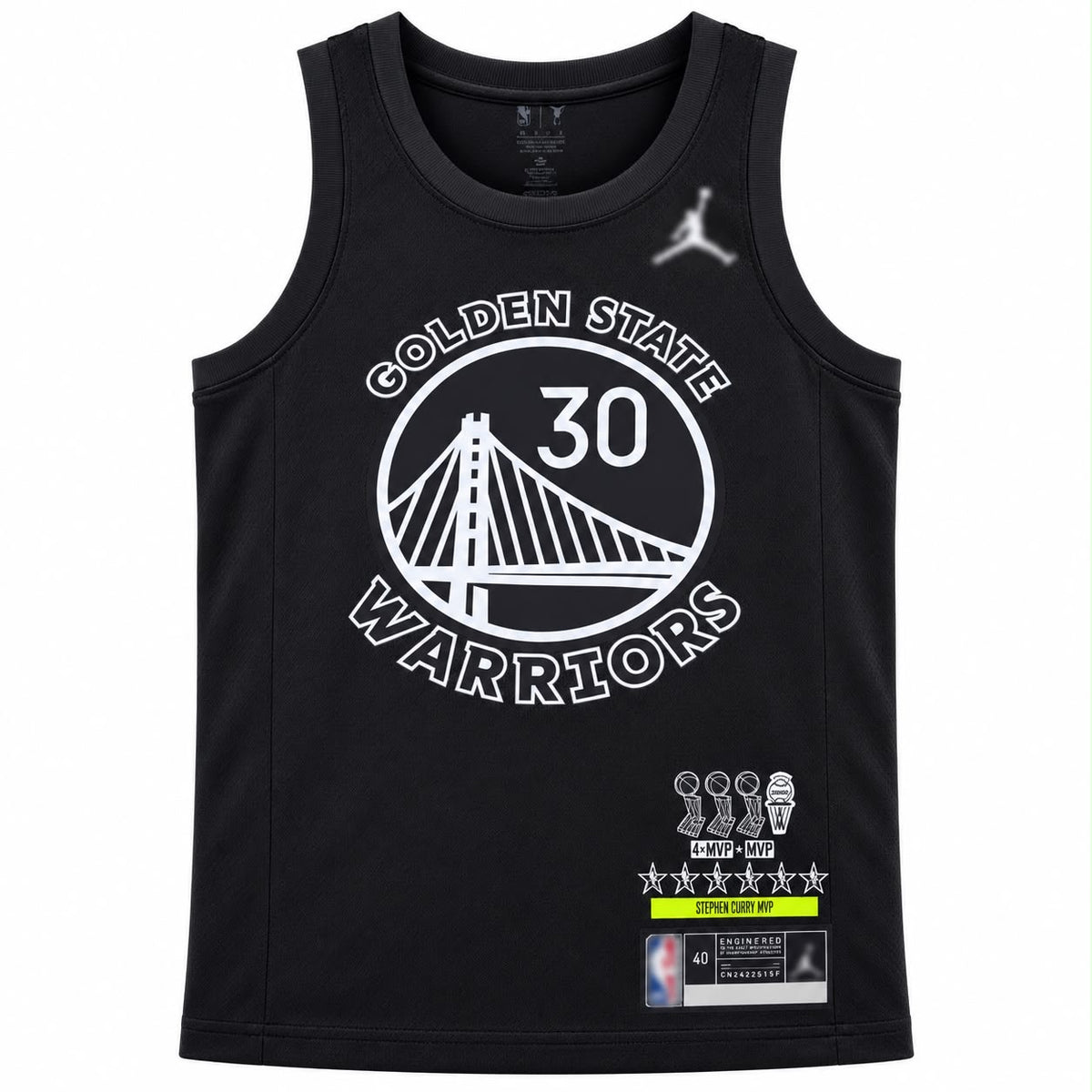 Stephan Curry #30 Golden State Warriors MVP Basketbal Jersey