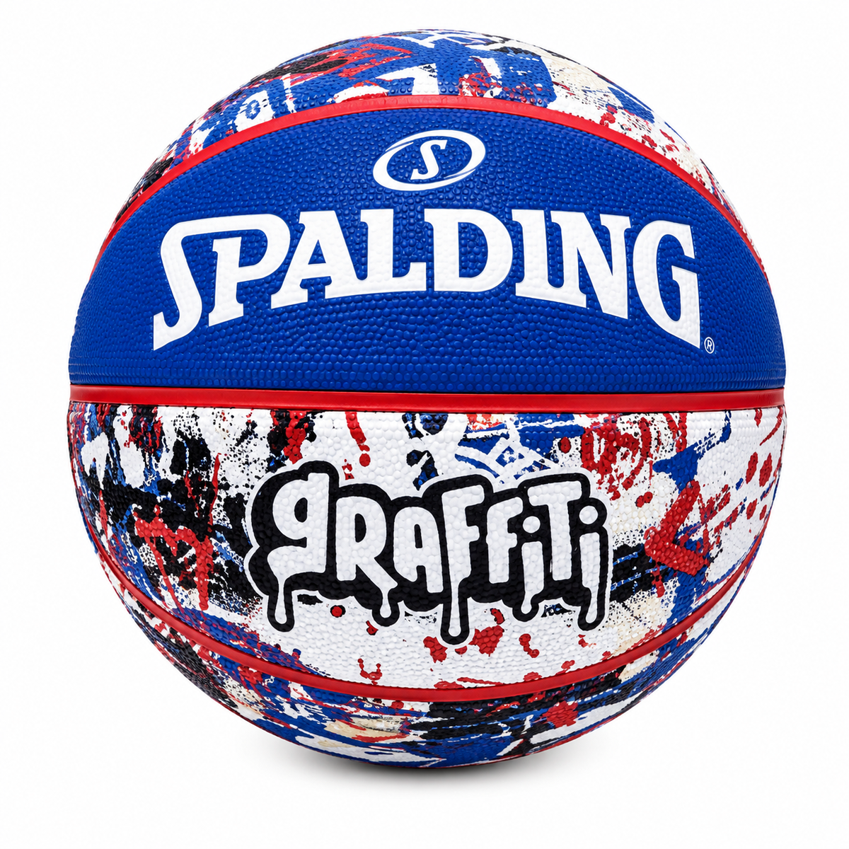 Spalding Graffiti Rubber Basketball-Durable Outdoor