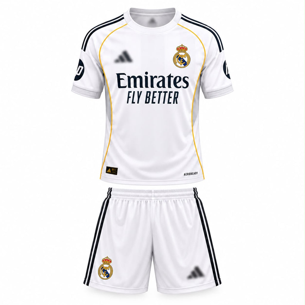 Real Madrid Home Kit ( Jersey & Short) Set