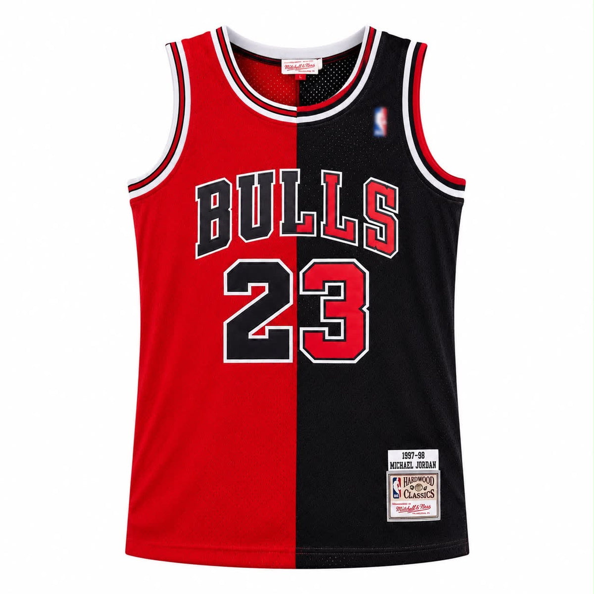 Michael Jordan #23 Chicago Bulls Split Design Mesh Basketball Jersey