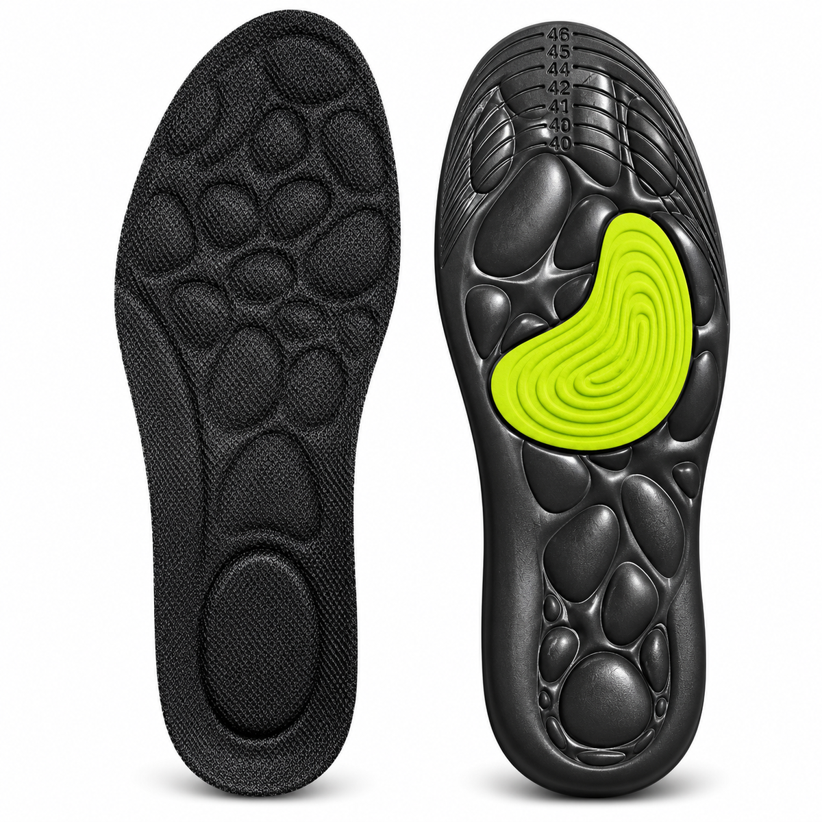 Golden Leaves Cut-to-Size Comfort Insoles with Cushioned Arch Support