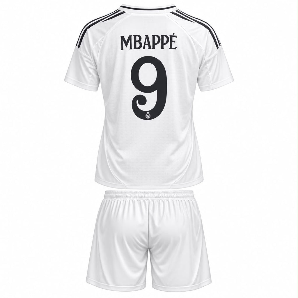 Kylian Mbappe Real Madrid Home Football Kit