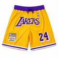 NBA Los Angeles Lakers Kobe Bryant #24 Hardwood Classics Basketball Shorts-Regular Fit-