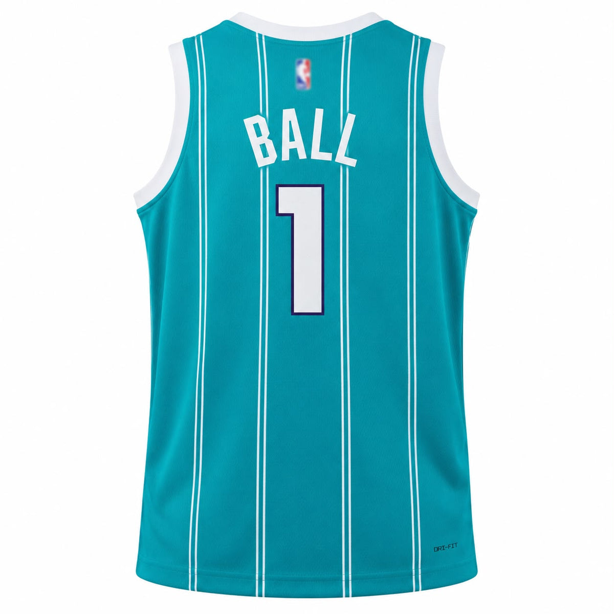 Charlotte Hornets LaMelo Ball #1 Teal Pinstripe Basketball Jersey