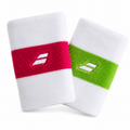 Babolat Reversible Wrist Band 2 Pieces -Pink / Green