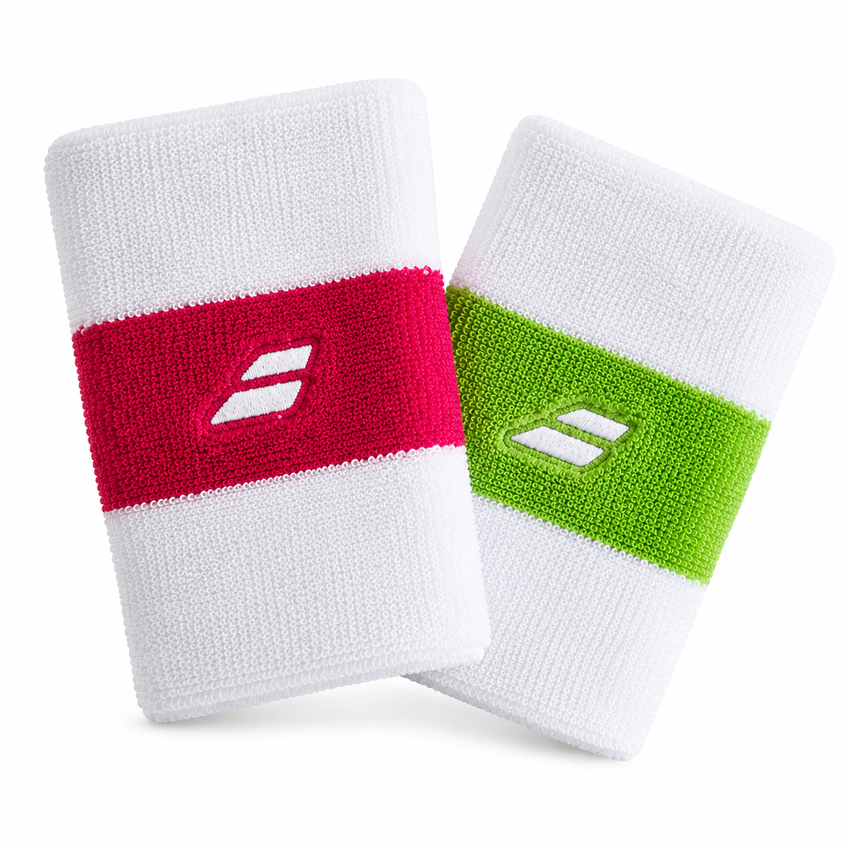 Babolat Reversible Wrist Band 2 Pieces -Pink / Green