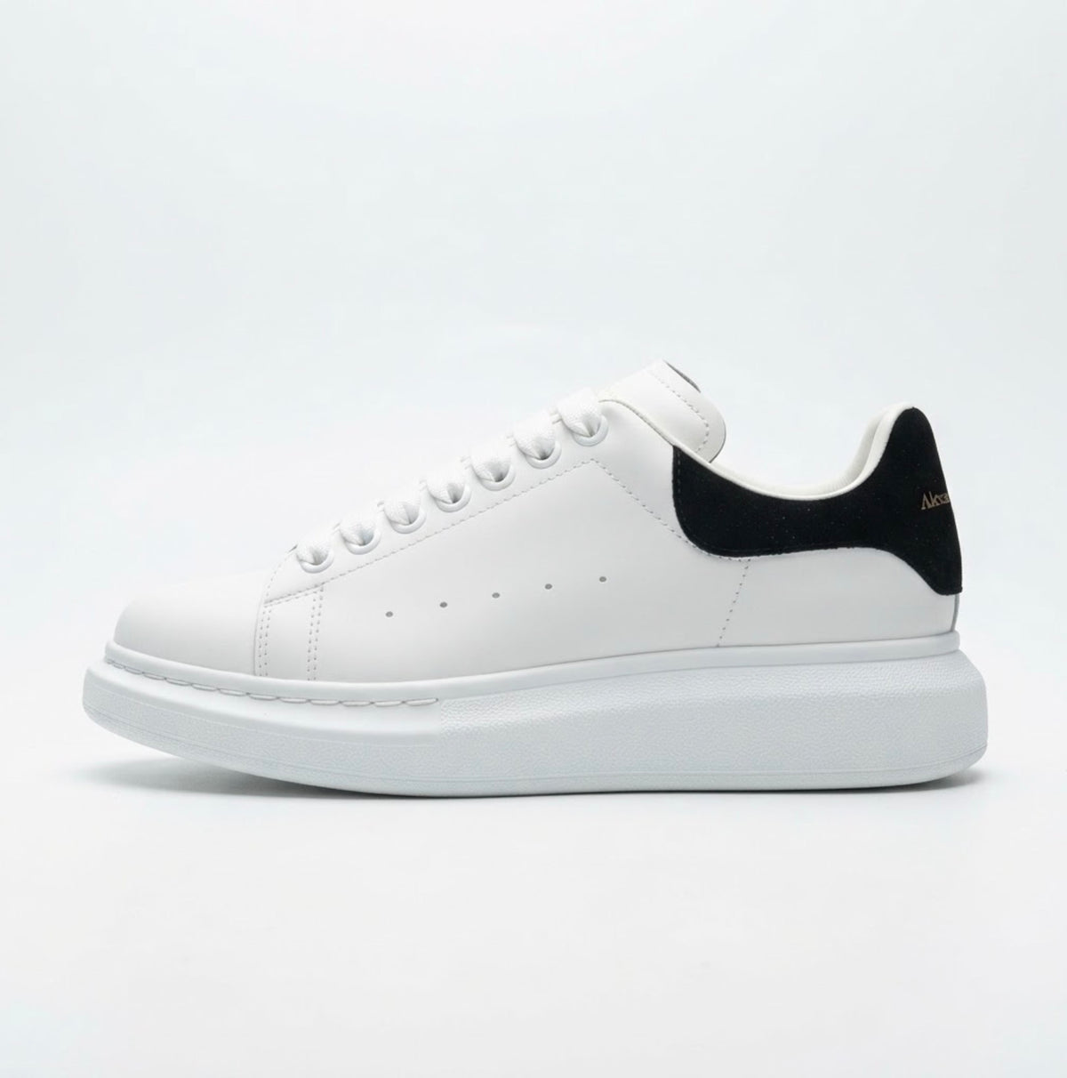 Chunky Sole Classic Leather Sneakers - Premium White Luxury Shoes