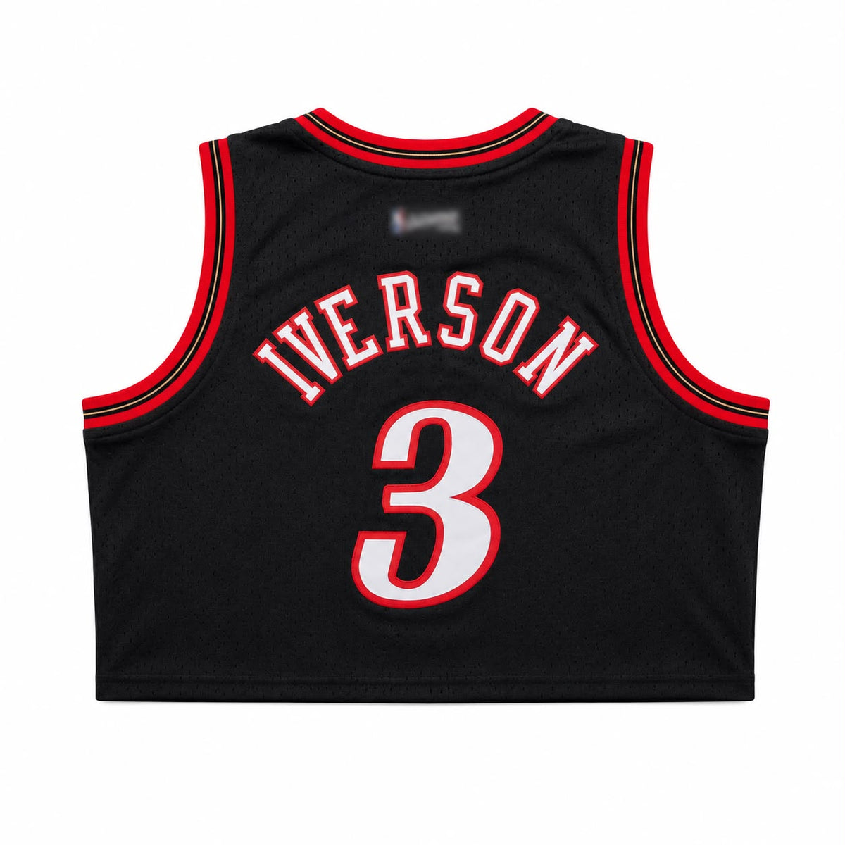 Women's Philadelphia 76ers Allen Iverson #3 Cropped Basketball Jersey