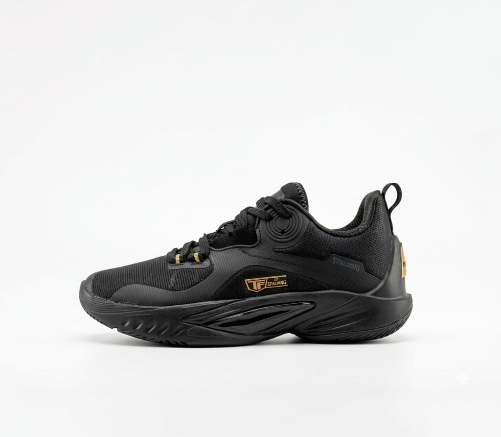 Spalding TF Series Men’s Performance Basketball Shoes – Stealth Black & Gold
