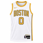 Boston Celtics Jayson Tatum #0 White Basketball Jersey