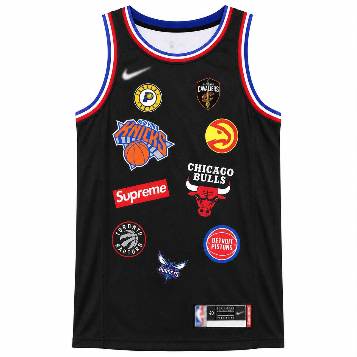 Supreme X NBA Multi-Team Logo Basketball Jersey