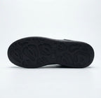 Chunky Sole Classic Leather Sneakers - Premium Black Luxury Shoes