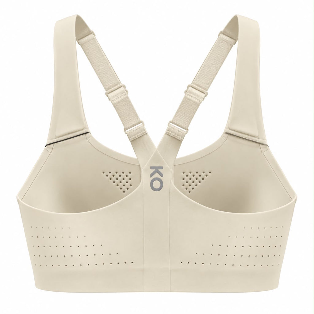 KORE Women High -Impact Front Zip Sports Bra With Adjustable Straps