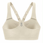 KORE Women High -Impact Front Zip Sports Bra With Adjustable Straps