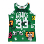 Larry Bird #33 Boston Celtics Graffiti Edition Basketball Jersey