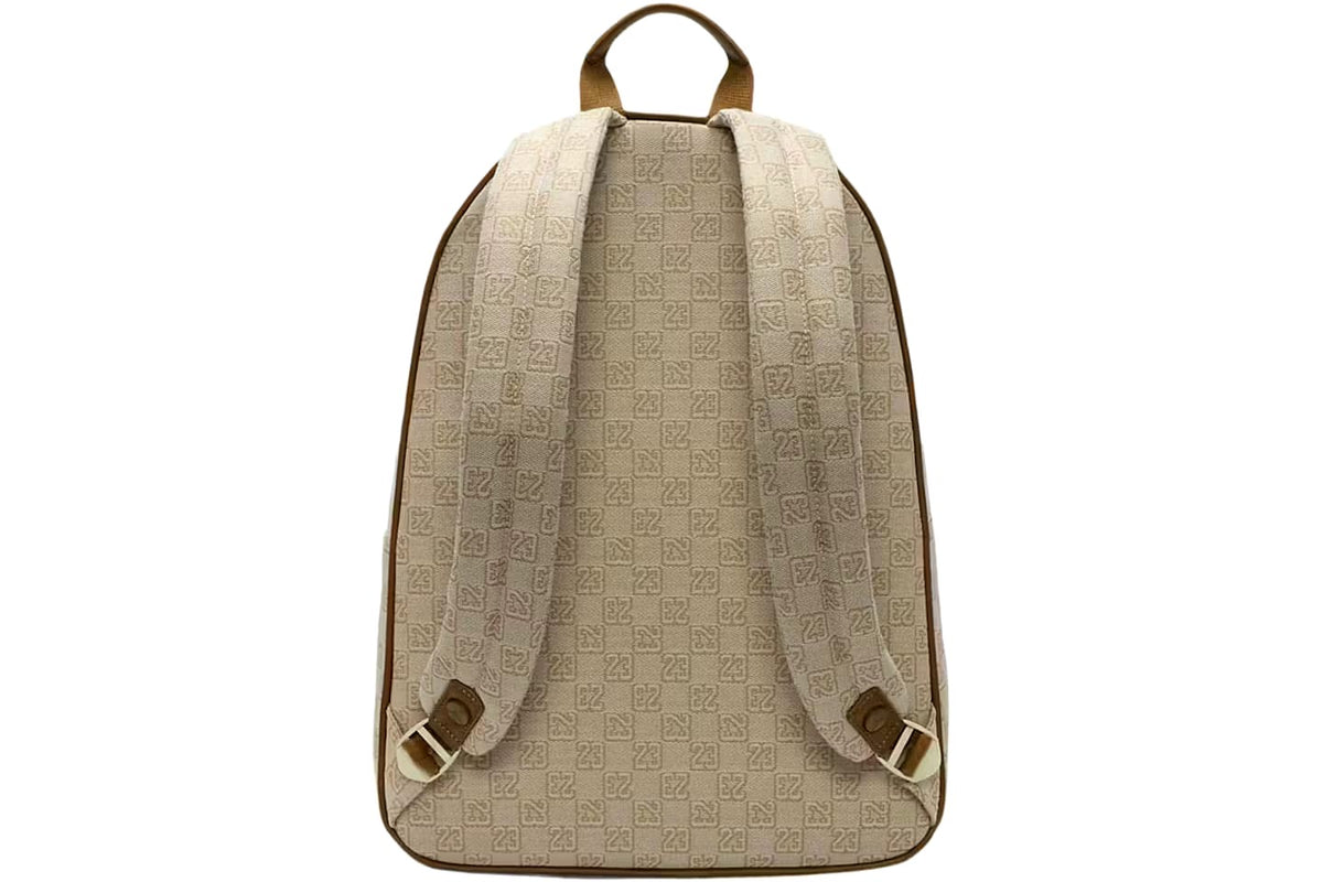 Monogram Denim Casual Backpack | 21L Everyday School & Travel Bag