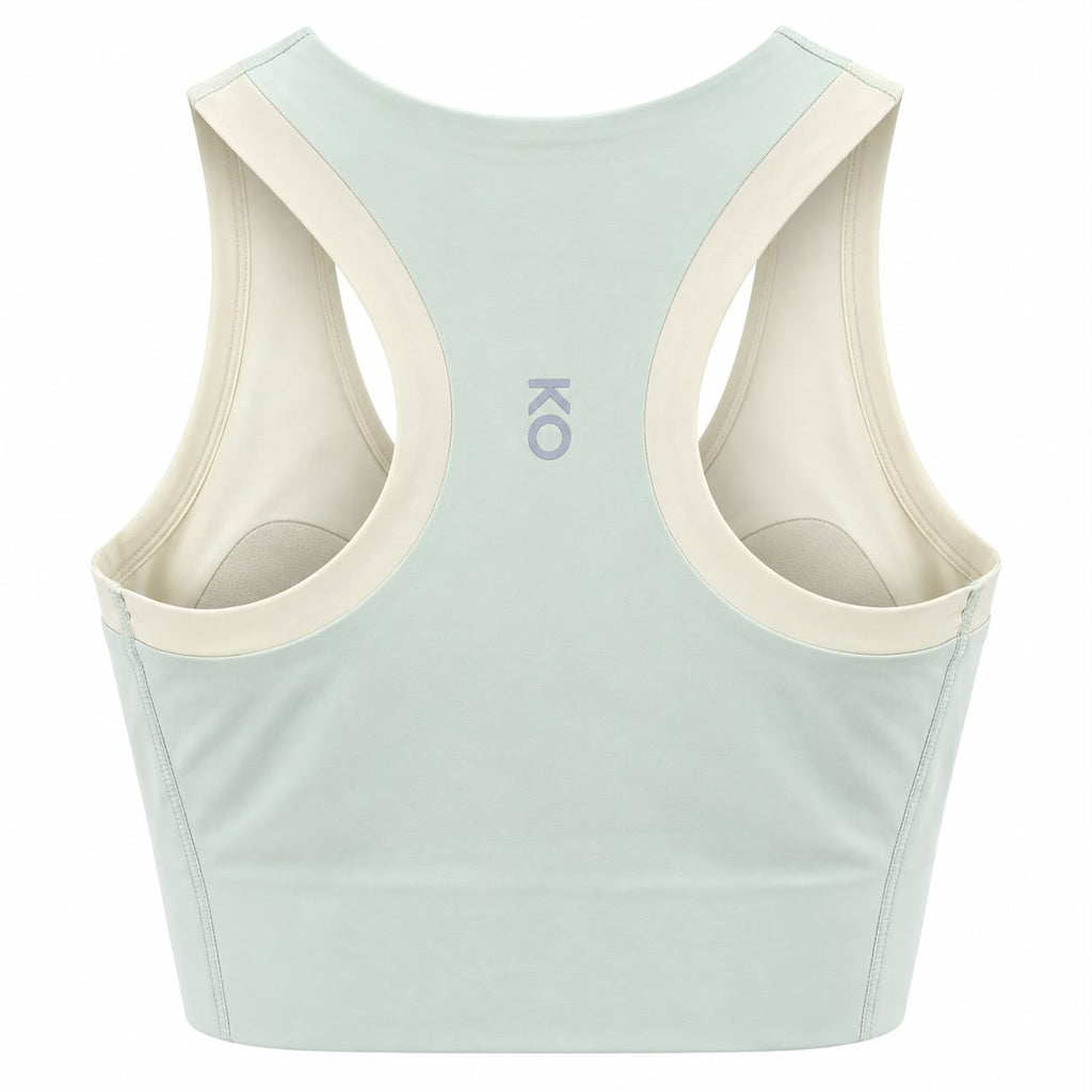 KORE Laser -Cut Cropped Tank Top Sports Bra