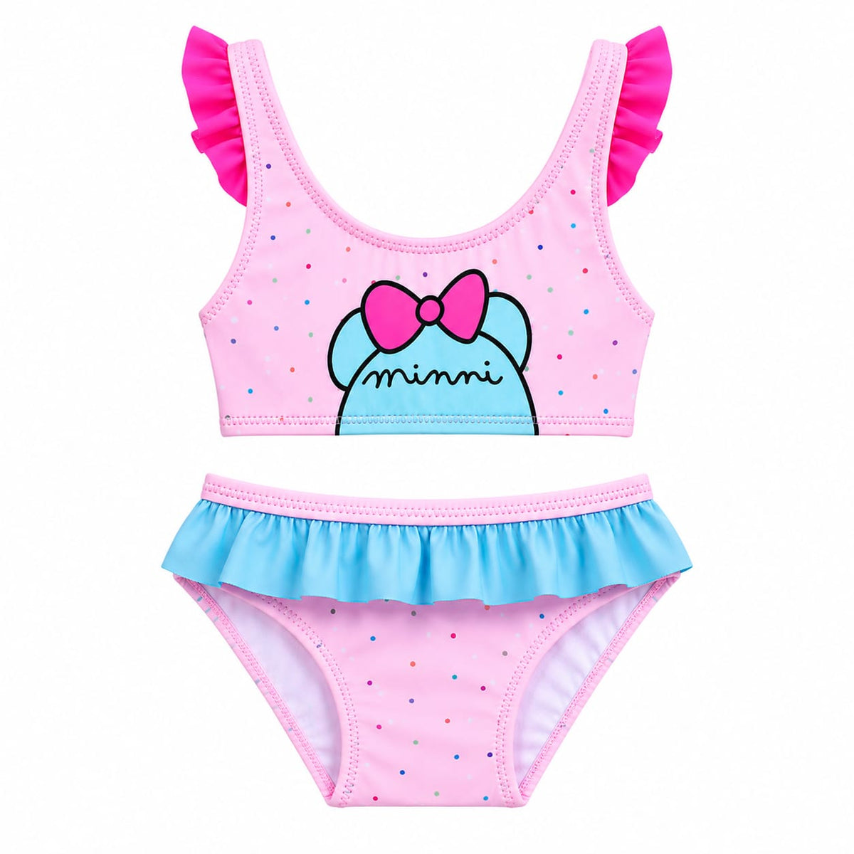 Girls 2 Pieces Graphic Swimwear
