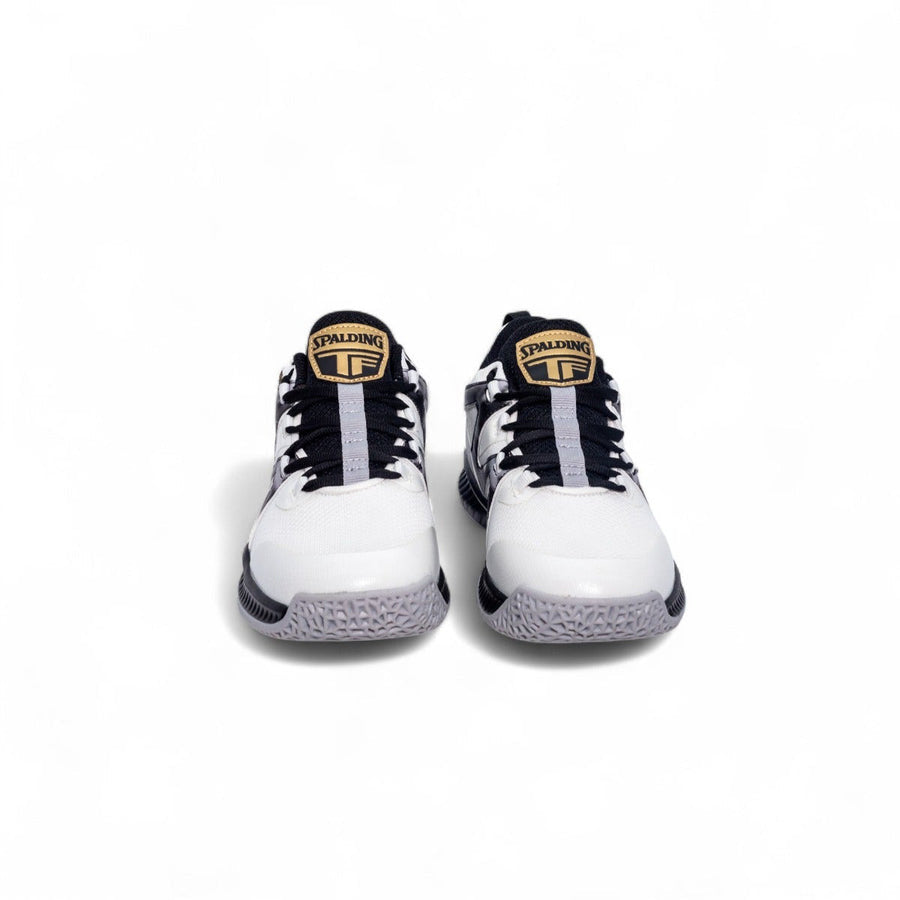 Spalding Inkdunk Jr Basketball Shoes – White/Black/Gold