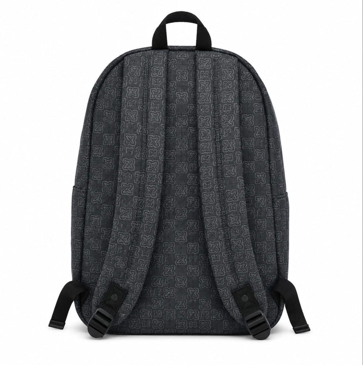 Monogram Denim Casual Backpack | 21L Everyday School & Travel Bag