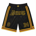 NBA Los Angeles Lakers Kobe Bryant 8 24 Basketball Shorts-Regular Fit-