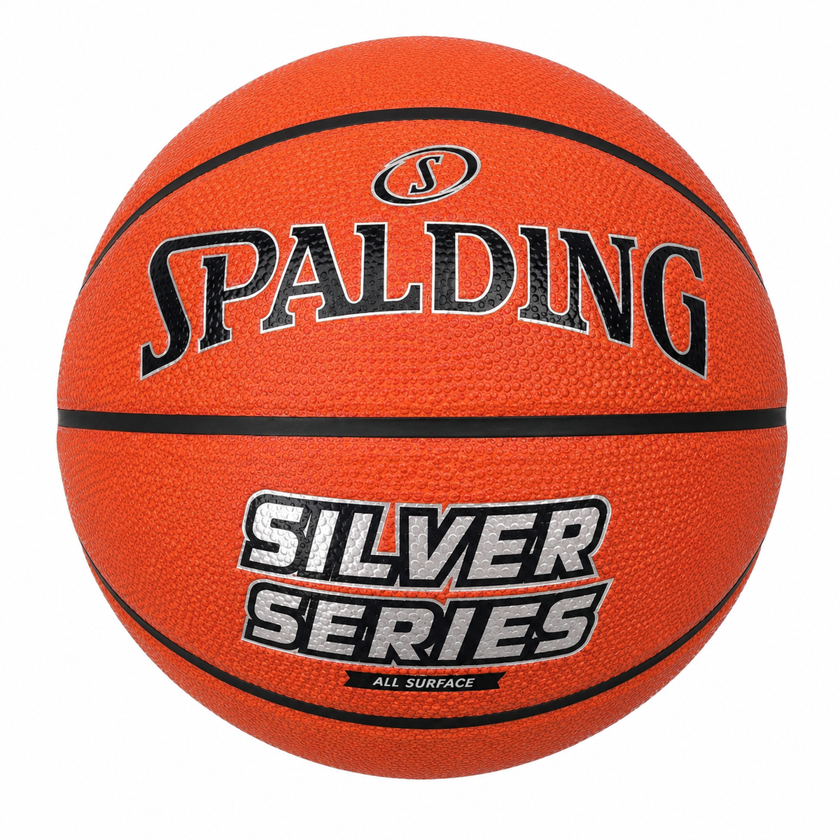 Spalding Silver Series Outdoor Rubber Basketball