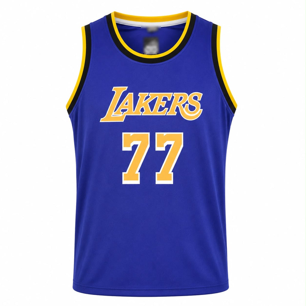 Luka Doncic #77 Los Angeles Lakers Basketball Jersey & Short Set