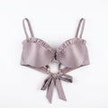 Bronze Bikini Set With Slip And Swim Cover