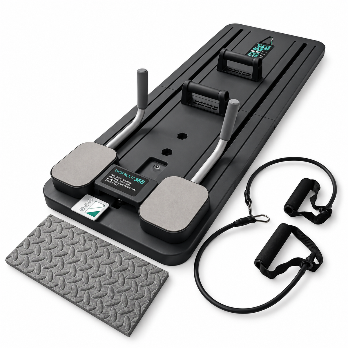 Multifunctional Foldable Pilates Refomer Board With Resistance Bands -Full Body Workout,Core Strengh