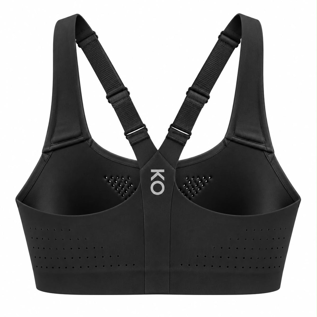 KORE Women High -Impact Front Zip Sports Bra With Adjustable Straps
