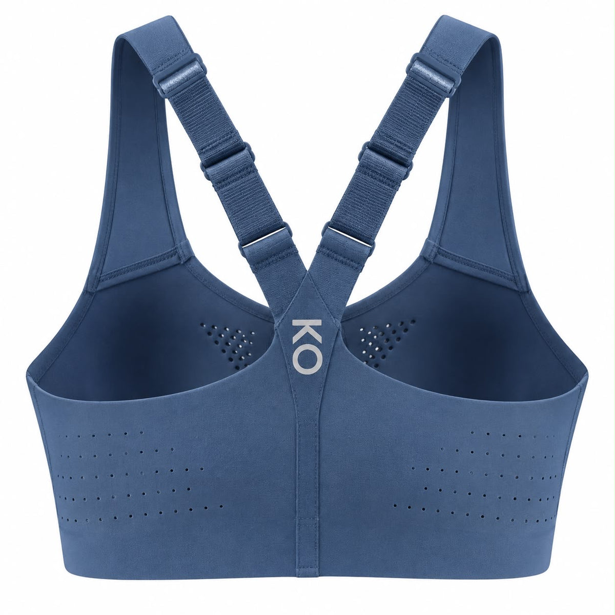 KORE Women High -Impact Front Zip Sports Bra With Adjustable Straps