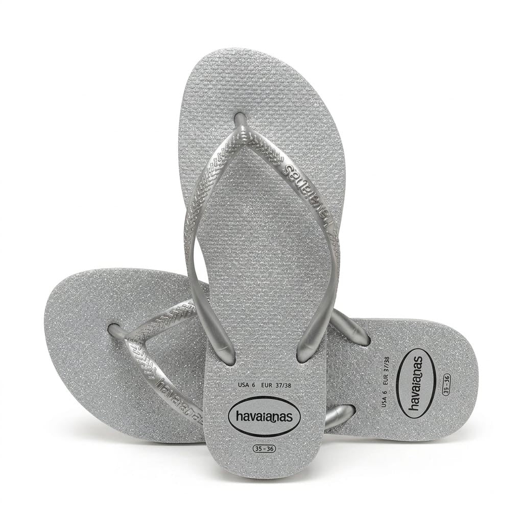Havaianas Slim Gloss  Flip Flop Ice Grey