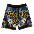 Floral Leopard Print Basketball Short